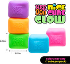 Schylling NeeDoh Nice Cube Glow - Squeeze Toy with a Super Solid Squish