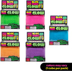 Schylling NeeDoh Nice Cube Glow - Squeeze Toy with a Super Solid Squish